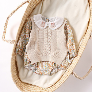 Otoño Invierno moda estilo coreano Ins bebé moda Cable tejido suéter <span class=keywords><strong>chaleco</strong></span> <span class=keywords><strong>para</strong></span> niños <span class=keywords><strong>chaleco</strong></span> suelto en capas hecho Color <span class=keywords><strong>de</strong></span> <span class=keywords><strong>lana</strong></span> <span class=keywords><strong>de</strong></span> algodón - Product Image 4