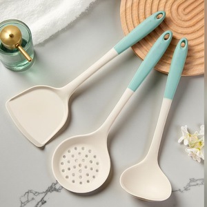 <b>Silicone</b> Spatula Set 3 Pieces Food Grade Heat Resistant Non Stick Cooking <b>Tools</b> For Kitchen Use - Product Image 1