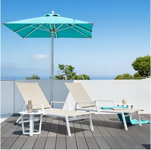 Özelleştirmek açık yatak otel Villa havuzu su geçirmez güneş koruyucu plaj sandalyesi balkon ev Recliner