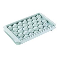 Molde de PP para 33 bolas de hielo de hockey, bandeja para cubitos de hielo con forma de bola de whisky congelada, caja para hacer paletas de hielo, regalos, herramientas y accesorios de cocina