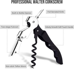 Tire-bouchon professionnel de sommelier en acier inoxydable robuste <span class=keywords><strong>pour</strong></span> la maison - Product Image 4