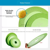 Disque de meulage abrasif de 4,5 pouces (115 mm), disque de coupe pour verre, diamant, jade, cristal