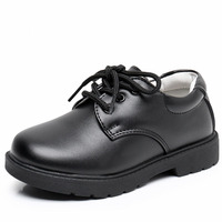 Chaussures décontractées unisexes rétro en cuir noir, style étoile, plates, pour l'école, les garçons, les filles, les affaires, le campus et les soirées.