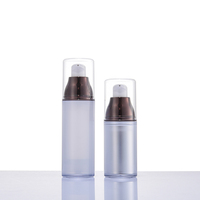 Bouteille à pompe sans air de luxe de 15ml 30ml 50ml emballage de produit de soin de la peau sous vide bouteille à pompe de sérum crème pour le visage de 1oz pour shampooing