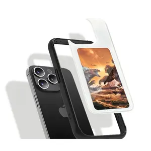 Casing ponsel tampilan layar digital untuk iPhone 15/15pro, casing ponsel tampilan layar digital NFC Cerdas