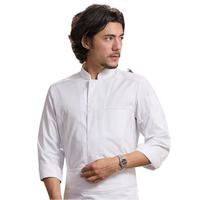 Veste de Chef Homme Haut de Gamme Charmante à Manches Longues, Tenue de Cuisine en Polyester/Coton Lavable, Confortable et Thermique pour Uniformes de Restaurant et de Bar
