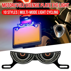 Shuntour - Luz LED Universal para Matrí<span class=keywords><strong>cula</strong></span> <span class=keywords><strong>de</strong></span> Motocicleta, Resistente al Agua IP68, Sin Perforación, Ojos <span class=keywords><strong>de</strong></span> Demonio, Lámpara Intermitente - Product Image 3