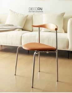 <span class=keywords><strong>Chaise</strong></span> de créateur de <span class=keywords><strong>fer</strong></span> créatif <span class=keywords><strong>pied</strong></span> dossier salle à manger sièges souples INS <span class=keywords><strong>chaise</strong></span> de salle à manger simple - Product Image 2