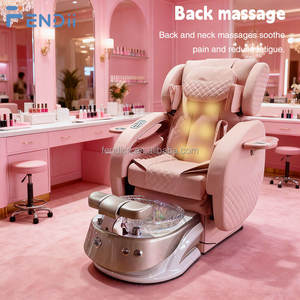 Benutzer definierte Farbe Bequemer elektrischer liegender rosa Pediküre-Stuhl mit <span class=keywords><strong>Massage</strong></span> - Product Image 4