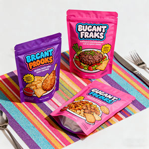 Eco Friendly richiudibile con chiusura a chiusura lampo di supporto dolci patatine frutta secca e noci sacchetti per 250g 500g - Product Image 5