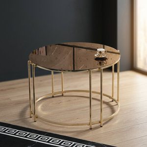 Modern Simple Style Convertible Stainless Steel Coffee <b>Table</b> for Home Office Home Bar Living Room Use-NETRA FURNITURE 2 Year - Product Image 5