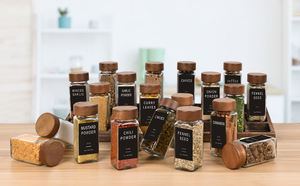 Luxe 120ml 4oz Mini pot <span class=keywords><strong>à</strong></span> <span class=keywords><strong>épices</strong></span> <span class=keywords><strong>en</strong></span> <span class=keywords><strong>bois</strong></span> d'acacia écologique naturel hermétique carré bouteille <span class=keywords><strong>en</strong></span> verre Shaker poivre cuisine <span class=keywords><strong>boîte</strong></span> extérieure - Product Image 6