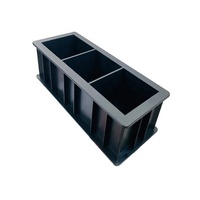 Moldes de Cubos de Hormigón de 3 Cavidades - Acero, Hierro Fundido y Plástico - Cumplen con la Norma EN 12390-1 - Moldes de Alta Precisión para Pruebas de Cemento en Laboratorio