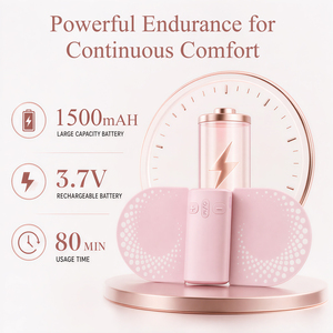 Appareil TENS sans fil pour soulager les douleurs menstruelles et dorsales, machine TENS avec chaleur pour les crampes menstruelles, masseur EMS rechargeable - Product Image 4