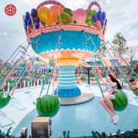 Kermisattractie Buiten Speeltuin Kleurrijk Attractiepark Materiaal Kinderattracties 16 Personen Watermeloen Vliegende Stoel Te Koop
