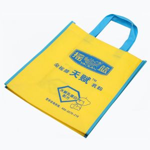 Sac à provisions non tissé en aluminium laminé recyclé conçu sur mesure fourre-tout pliant réutilisable avec motif de logo en toile - Product Image 2