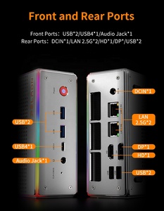 มินิพีซีราคาสุดคุ้ม ซีพียู Core I7 I5 12450H 12650H 13620H แรม DDR4 SSD Wifi 6.0 BT5.2 สำหรับเล่นเกม รองรับ 11 Pro - Product Image 3