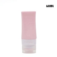 Soins de la peau Silicone Shampooing Lotion Bouteilles 60ml 80ml Vide Voyage Doux Pressé Visage Crème Bouteilles Avec Flip Cap