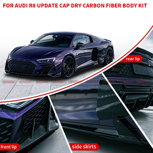 Kit de Carrocería Estilo Capris de Fibra de Carbono Seca para Audi R8 2019-2025, Alerón Delantero, Alerones Laterales, Difusor Trasero, Piezas de Auto - Product Image 4