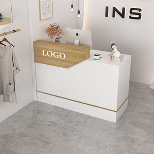 Mostrador de Caja Moderno y Minimalista para Tienda de Ropa, Pequeño Mostrador Comercial para Bar, Barbería, Salón de Belleza, Recepción - Product Image 6