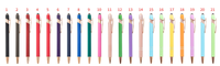 Nouveauté stylet pour écrans tactiles stylo à bille écriture stylet doux au toucher stylo à bille en métal avec raccords en or rose