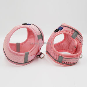 猫と子犬用ペットハーネスカスタマイズされた子犬ハーネス通気性空気メッシュパッド入り反射<span class=keywords><strong>XXS</strong></span>小型軽量 - Product Image 4