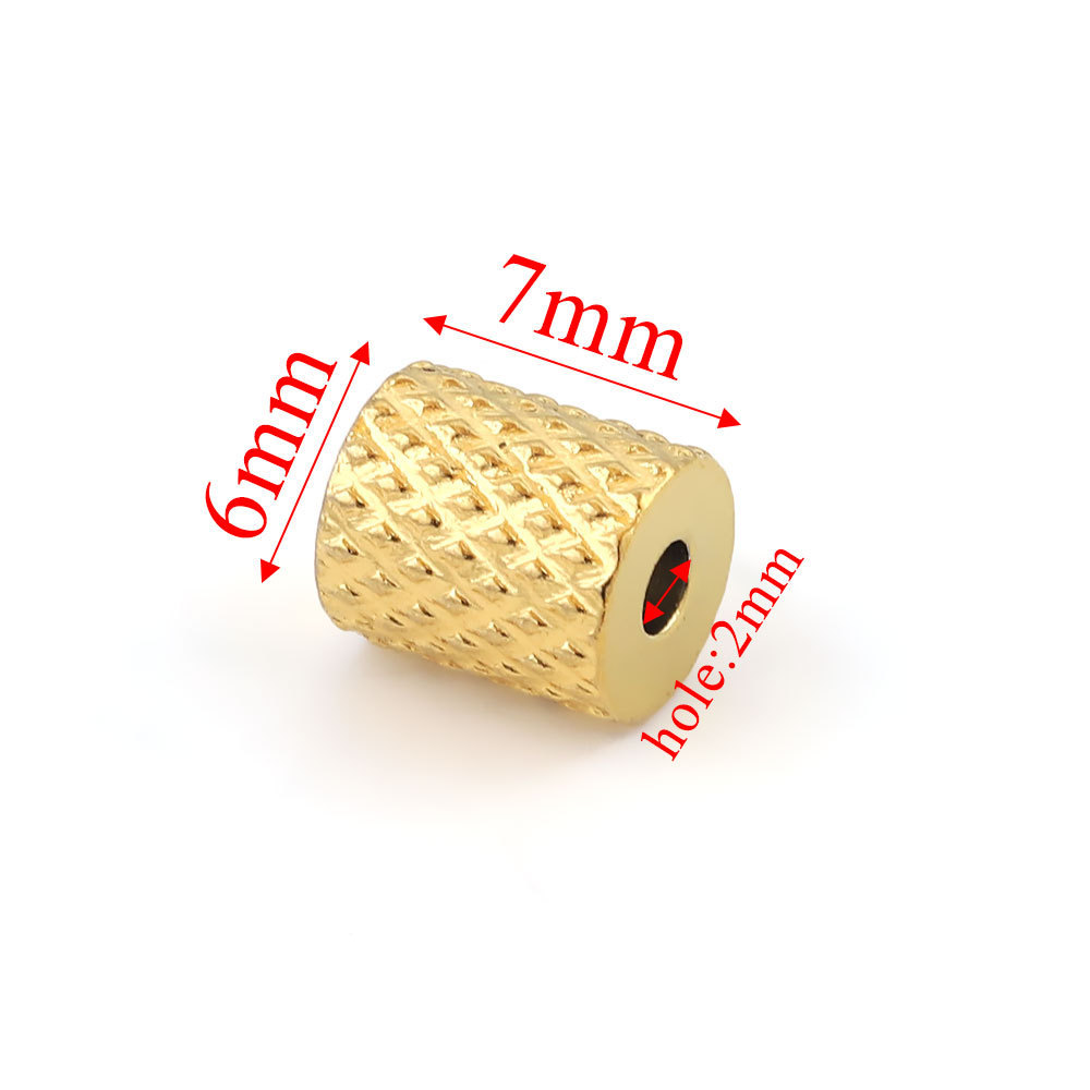 6x7x2 mesh pattern - gold [approx. 1.32g]
