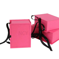 Boîte cadeau rigide écologique personnalisée avec logo, recyclable, faite à la main, pour chaussettes, bijoux, colliers, bracelets, bagues, avec fermeture magnétique