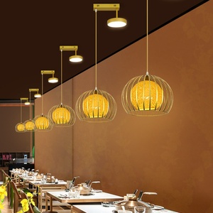 Lustre populaire <span class=keywords><strong>en</strong></span> forme de boulette pour comptoir de bar, idéal pour les restaurants BBQ et Hot <span class=keywords><strong>Pot</strong></span>, construction <span class=keywords><strong>en</strong></span> fer et <span class=keywords><strong>corde</strong></span> de jute, garantie 2 ans - Product Image 2