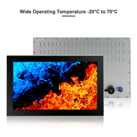 PC industriel embarqué tout-en-un robuste sans ventilateur avec écran tactile capacitif 10 points de 15,6 pouces, IP66, Windows 11, Linux