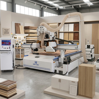 Précision de positionnement répétée de 0,05 mm, changeur d'outils automatique, routeur CNC, machine à travailler le bois avec broche ATC
