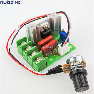 Controlador de velocidad de tiristores de 2000W, motor de <span class=keywords><strong>220V</strong></span>, módulo de regulación de temperatura de <span class=keywords><strong>luz</strong></span> de voltaje de alta potencia, potenciómetro externo - Product Image 3