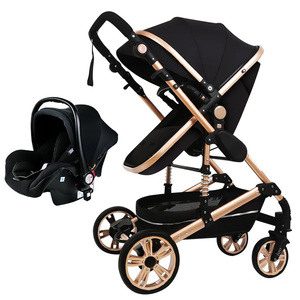 <span class=keywords><strong>Passeggino</strong></span> Reversibile 3 in 1 con Navicella, Carrozzina Pieghevole, Porta Bebè e Seggiolino Auto per Neonati - Product Image 1