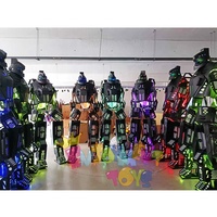 Traje de disfraz de Robot de alta calidad, transformadores de tamaño adulto portátiles, trajes de disfraz de Robot Zanco Led para Cosplay humano