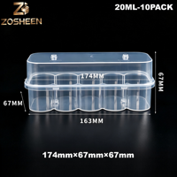 Boîte de rangement personnalisée pour flacons de sérum en plastique de 20 ml, boîte d'emballage pour flacons de taille personnalisée pour flacons de laboratoire et cosmétiques