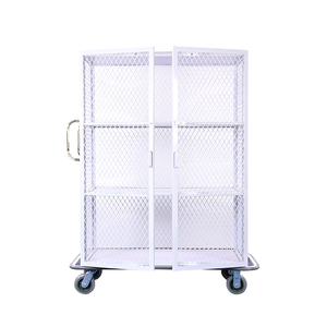 Nieuw Ontwerp Metalen Constructie Schone Linnen <span class=keywords><strong>Trolley</strong></span> Natte En Droge <span class=keywords><strong>Hotel</strong></span> Linnen Kar - Product Image 6