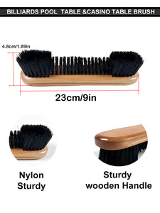 Brosse professionnelle <span class=keywords><strong>de</strong></span> 9 pouces en bois massif pour <span class=keywords><strong>billard</strong></span>, avec poils en nylon durables, outil <span class=keywords><strong>de</strong></span> nettoyage <span class=keywords><strong>de</strong></span> tissu <span class=keywords><strong>de</strong></span> <span class=keywords><strong>billard</strong></span> pour l'entretien des clubs - Product Image 3