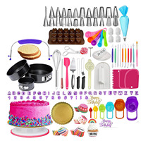 Kit de décoration de gâteaux en silicone professionnel de 700 pièces, outils de sculpture de fondant, outils de pâtisserie lavables au lave-vaisselle pour gâteaux d'anniversaire