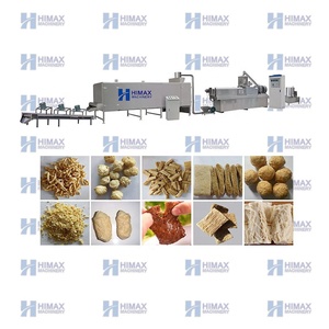 Hoàn Toàn Tự Động Kết Cấu Soyabean Protein Máy Làm Ăn Chay Đậu Nành Thịt Thực Phẩm Khối Nhà Sản Xuất Máy Đậu Nành Miếng Máy Đùn - Product Image 4