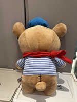 Peluche Ours Super Doux pour Enfants, Jouet pour Machine à Pinces, Nouveau Design, Ours Brodé Motif Burger, Rembourrage en Coton PP