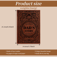 Couverture de carnet de voyage artisanale pour papa, carnet de notes en similicuir, cadeau en stock, style biblique