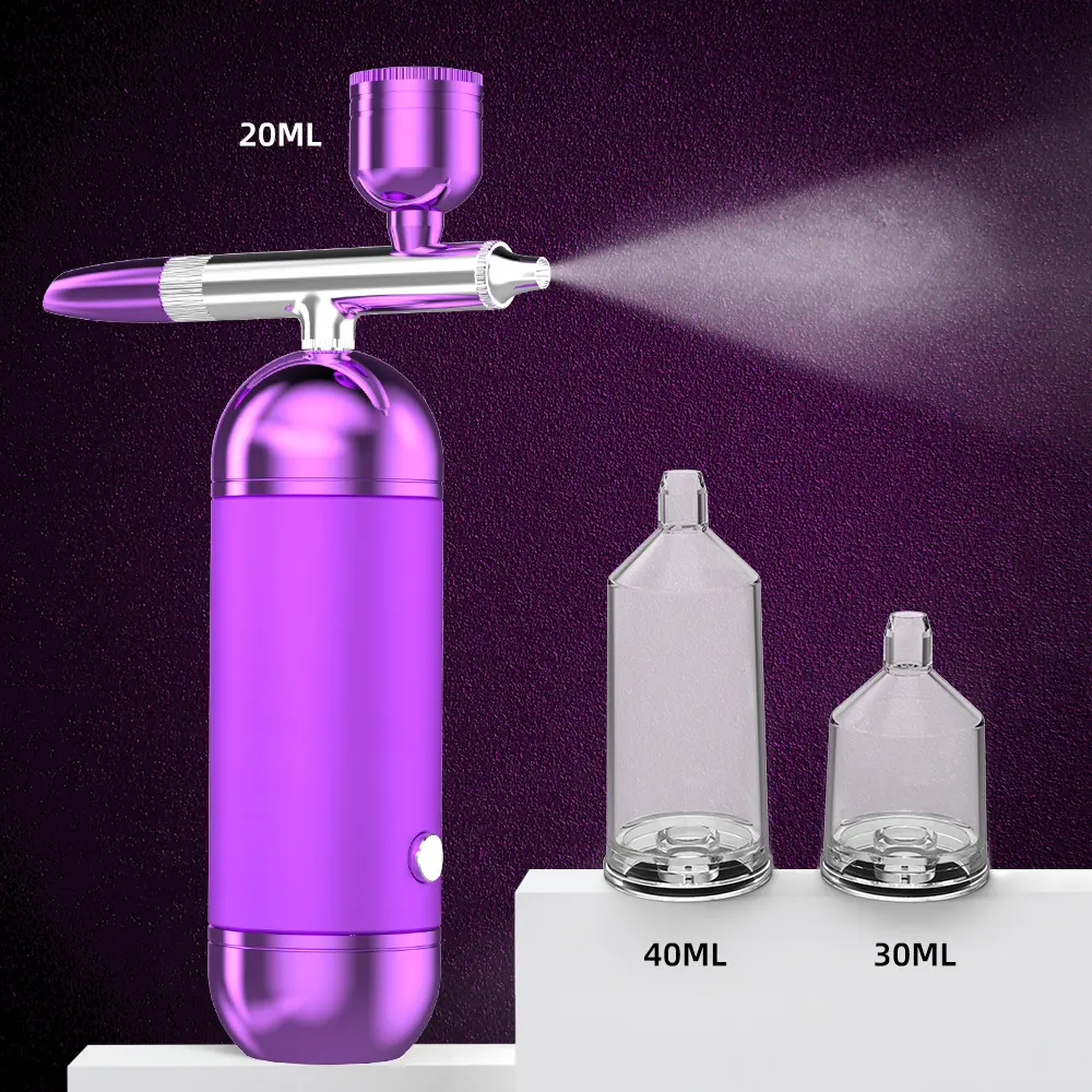 Portable Air Brush Set Cầm Tay Súng Phun Cho Bánh Trang Trí Nghệ Thuật Trang Điểm Nail Vẽ Tranh Tattoo Cordless Airbrush