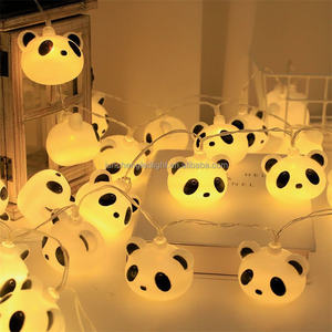 Mignon Unique <span class=keywords><strong>Lune</strong></span> Étoile Licorne Alimenté Par Batterie Intérieur Pvc Silicone Led Lampe Bébé Nuit Enfants panda Décor guirlande lumineuse - Product Image 3