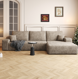 Canapé modulaire en forme de L avec chaise longue, ensemble de canapés modernes à assise profonde pour hôtel, salon, chambre - Product Image 4