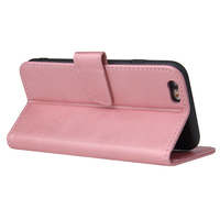Funda de piel sintética tipo cartera para iPhone 6S/6 - Funda con soporte, 3 ranuras para tarjetas, cierre magnético y carcasa a prueba de golpes