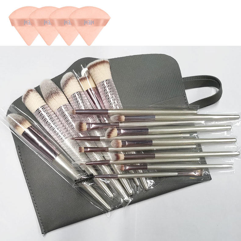 18ชิ้น + แป้งพัฟ (พร้อมกระเป๋าหนัง)