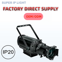 Projecteur LED profilé Leko sans ventilateur 350W, lumière blanche chaude, pour studio, spectacle, 19/26/36/50 degrés en option