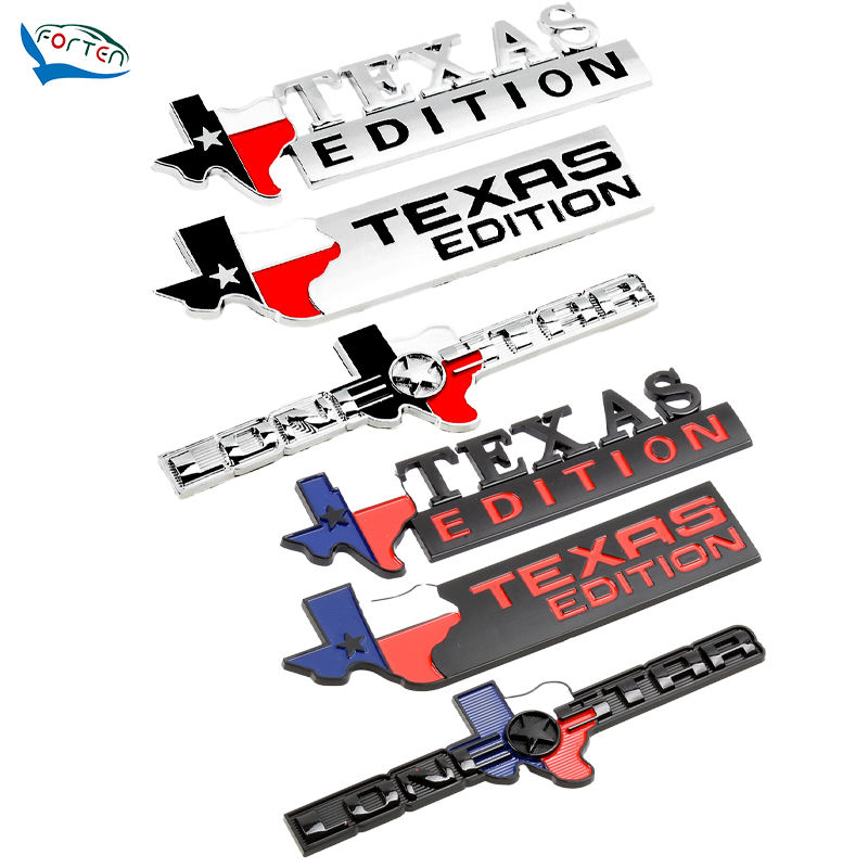 Emblème De L'édition Texas, Autocollant édition Texas - Autocollant Décoratif Abs,Autocollant De Porte Latérale De Garde-Boue, Autocollant Décoratif Abs, Insigne D'emblème Unique Et