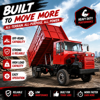 Tracteur-benne 4x4 robuste pour le transport de bois agricole, véhicule à quatre roues diesel pour travaux d'ingénierie