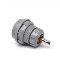 Conector de Enchufe Híbrido Eléctrico de 3P M20 de 8 Pines, Tipo VGA, de Plástico, Autoblocante, de Empuje y Tracción, Corriente Nominal